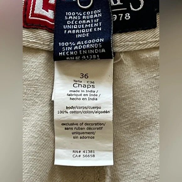 CHAPS RALPH LAUREN MENSWEAR SHORTS WITH CARGO POCKETS SZ 36 - Picture 9 of 10